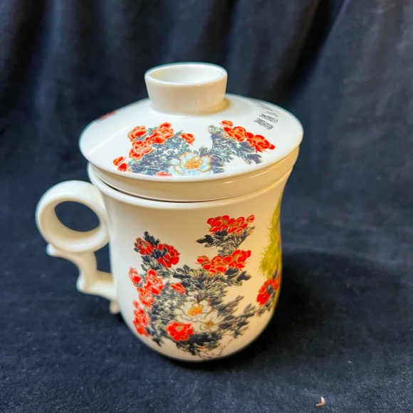 Teavana Dining Beautiful Teavana Ceramicsteacup Infuser With Lid